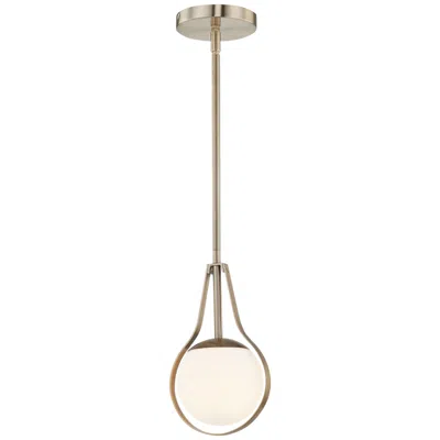 Justice Design Fusion 6 1/2" Opal Glass Modern Led Globe Mini Pendant
