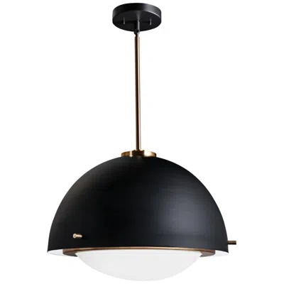 Justice Design Fusion™ Hemisphere 19" Wide Matte Black Pendant Light