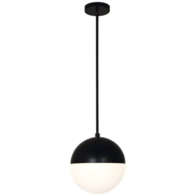Justice Design Fusion™ Ion 10" Wide Matte Black Led Mini Pendant