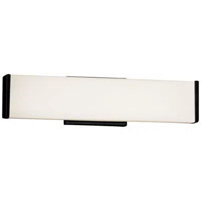 Justice Design Fusion Latitude 18 1/2"w Matte Black Led Bath Light
