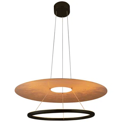 Justice Design Helios 24" Wide Matte Black Led Pendant Light