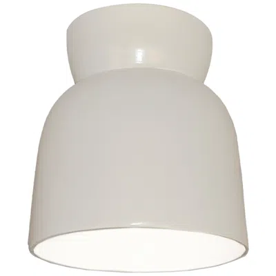 Justice Design Hourglass Flush-mount - Gloss White