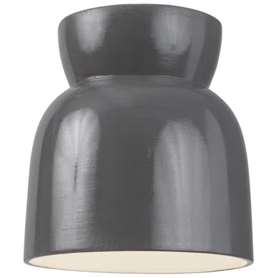 Justice Design Hourglass Outdoor Flush-mount - Grey
