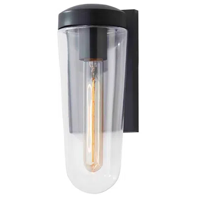 Justice Design Hudson 10 3/4" High Matte Black Indoor/outdoor Wall Sconce