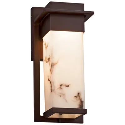 Justice Design Lumenaria Pacific 12"h Dark Bronze Led Outdoor Wall Light