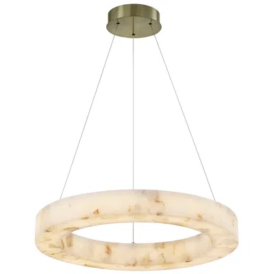 Justice Design Medley 24" Wide Brushed Brass Led Ring Pendant Light