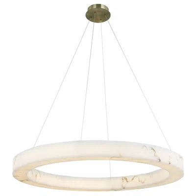 Justice Design Medley 42"w Brushed Brass Led Pendant Light