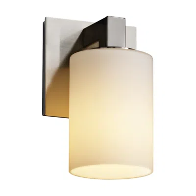 Justice Design Modular 8 1/2" High Nickel Wall Sconce In Neutral