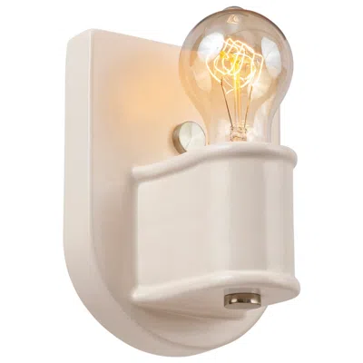 Justice Design Nouveau 6 3/4" High Matte White Wall Sconce