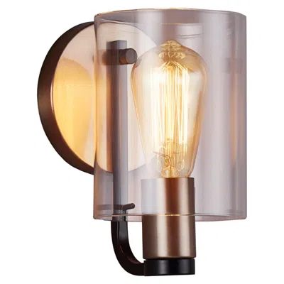 Justice Design Poise 7 3/4"h Matte Black Brass Wall Sconce