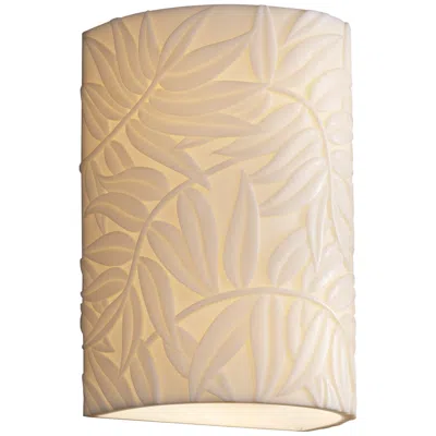 Justice Design Porcelina 10 1/2" High Bamboo 1-light Outdoor Wall Light