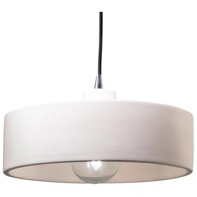 Justice Design Radiance 12"w Polished Chrome Bisque Ceramic Mini Pendant