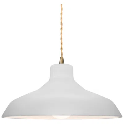 Justice Design Radiance 13.5"w Bisque Frame Antique Brass Loft Beige Twisted Led Pend