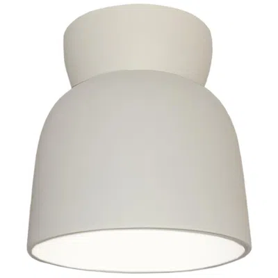 Justice Design Radiance 7 1/2" Wide Bisque Hourglass Ceramic Ceiling Light