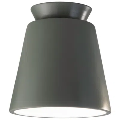 Justice Design Radiance 7 1/2"w Pewter Green Ceiling Light