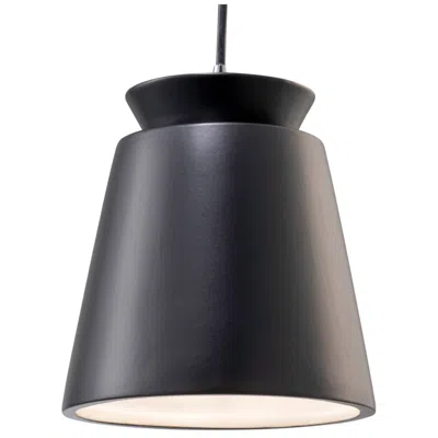 Justice Design Radiance 7 3/4" Carbon Matte Black Mini Pendant