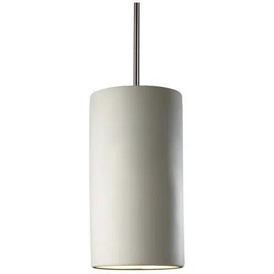 Justice Design Radiance 7" Wide Brushed Nickel Mini Pendant