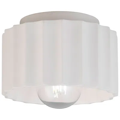Justice Design Radiance Gear 8" Wide Bisque Ceramic Ceiling Light