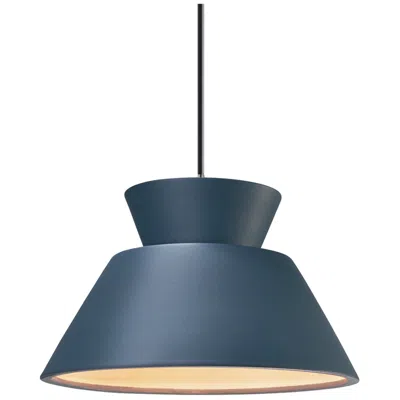 Justice Design Radiance Trapezoid 11" Wide Midnight Sky Mini Pendant