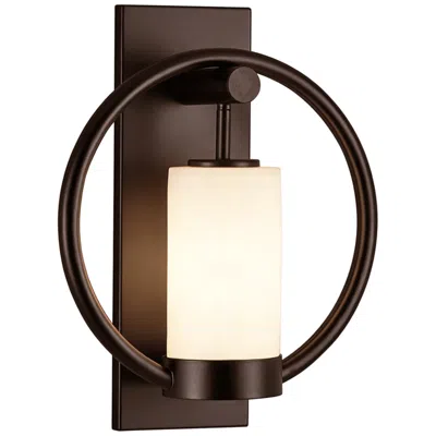 Justice Design Redondo 15" High Dark Bronze Outdoor Wall Light