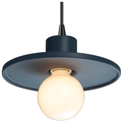 Justice Design Saucer Midnight Sky Black Cord Pendant