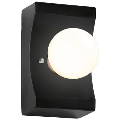 Justice Design Scoop Carbon Matte Black Wall Sconce