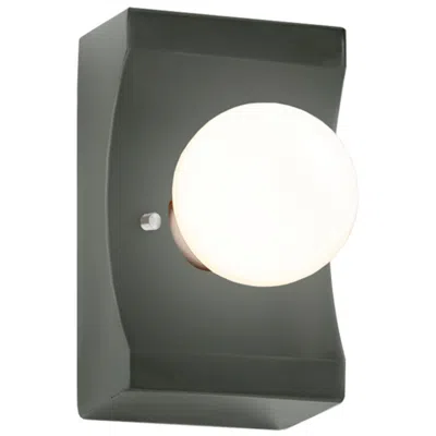 Justice Design Scoop Pewter Green Wall Sconce