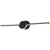 Justice Design Semicirculo 24" Wide Black 4-light Bath Light