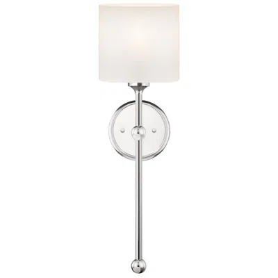Justice Design Sequoia 22" High Polished Chrome Wall Sconce