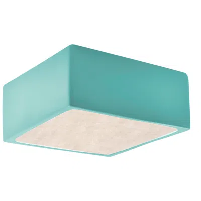 Justice Design Short Square Reflecting Pool Led Outdoor Flush-mount