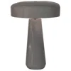 Justice Design Spire 17.75" Gloss Gray Modern Ceramic Dome Table Lamp