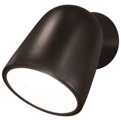 Justice Design Splash Carbon Matte Black Outdoor Wall Sconce