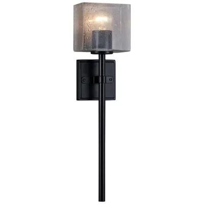 Justice Design Spruce 21 1/2" High Matte Black Wall Sconce