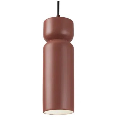 Justice Design Tall Hourglass Pendant - Canyon Clay