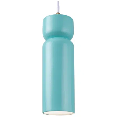 Justice Design Tall Hourglass Pendant - Reflecting Pool