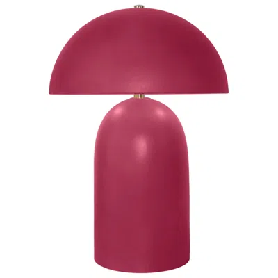 Justice Design Tall Kava 18.25" Tall Cerise Ceramic Table Lamp