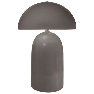 Justice Design Tall Kava 18.25" Tall Gloss Grey Ceramic Table Lamp
