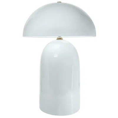 Justice Design Tall Kava 18.25" Tall Gloss White Ceramic Table Lamp
