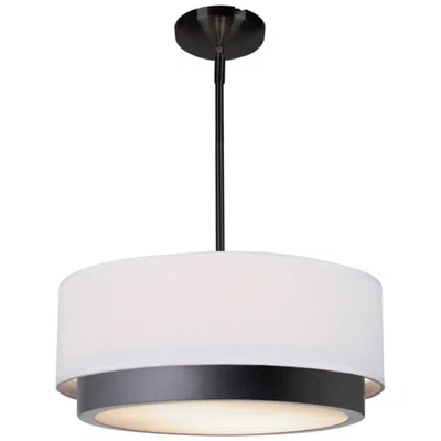Justice Design Tate 15 3/4"w Matte Black Led Pendant Light