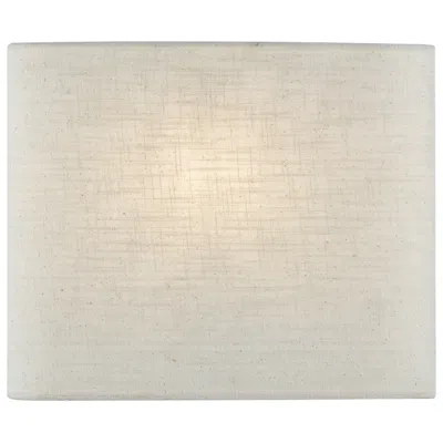 Justice Design Textile 9 3/4" High Cream Ada Wall Sconce