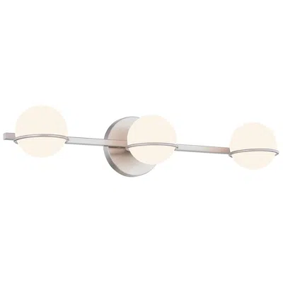 Justice Design Textile Centric 23" Wide Brushed Nickel 3-light Bath Light