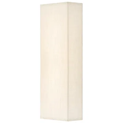 Justice Design Textile Classic 17" High Cream Linen Led Wall Sconce