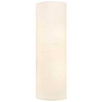 Justice Design Textile Classic 7" High 2-light Cream Linen Wall Sconce
