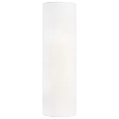 Justice Design Textile Classic 7" High 2-light White Linen Wall Sconce