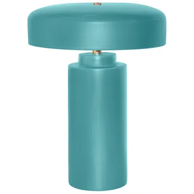 Justice Design Tower 16.5" Modern Reflecting Pool Blue Ceramic Lamp