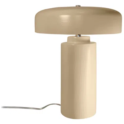 Justice Design Tower 16.5" Vanilla White Ceramic Mushroom Table Lamp