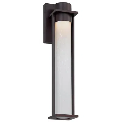 Justice Design Wooster 18 3/4" High Matte Black Led Outdoor Wall Light