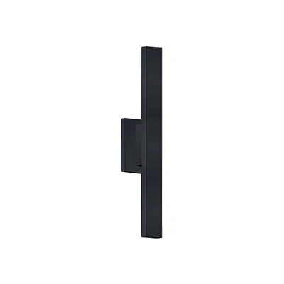 Justice Design Zarai 24" High Ada Matte Black Led Outdoor Wall Sconce