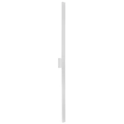 Justice Design Zarai Family 84" High Matte White Led Outdoor Wall Sconce