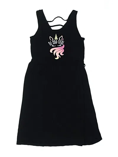 Pre-owned Justice Kids' Dress In Black